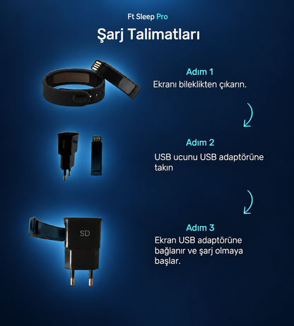 Ft Sleep Pro – Sessiz Titreşimli Çok Fonkisyonlu Alarm Bilekliği
