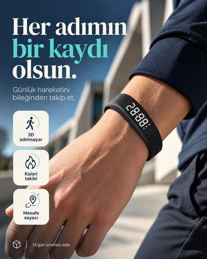Ft Sleep Pro – Sessiz Titreşimli Çok Fonkisyonlu Alarm Bilekliği